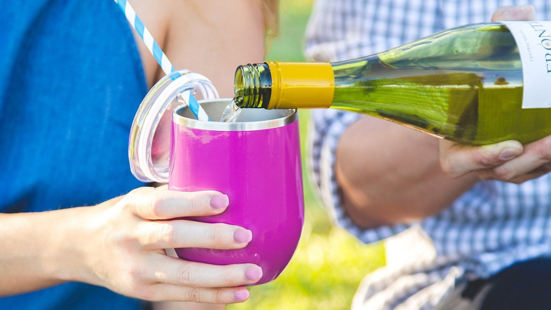 Maars Bev Steel Wine Tumbler | $11 | Amazon | Clip the 15% coupon2-Pack Maars Bev Steel Wine Tumbler | $20 | Amazon | Clip the 15% coupon